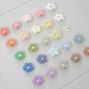 即納【near by us】flower hair pin (24 colors) 韓国 ハンドメイド フラワーモチーフ ヘアピン クリップ 24色 サイズ4c...
