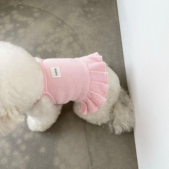 ͽOUNCEterry crop frill topPink ڹ  ɥåå T ꡼֥쥹 ɥå...