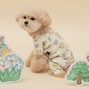 ※予約販売【BITE ME】BITE ME × Pokori Friends All-in-One(Pink) 犬服 ドッグウェア 犬の服 小型犬 小型犬服 韓国 犬用品 ドッググッズ スリーブレス お揃い ピンク(4)