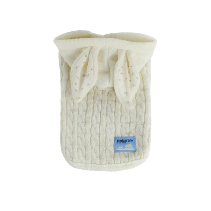 ※予約販売【FREDDIE TALE】Sweet Rabbit Cable Poncho 犬服 ドッグウェア 犬の服 ポンチョ 韓国 犬用品..