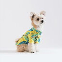 即納【Sniff】ボタニカルプリントアロハシャツ(イエロー) 韓国 ブランド かわいい おしゃれ プレゼント 小型犬 NEW 春 夏 犬