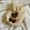 ※予約販売【meaningless】Knit Hooded Cardigan 犬服 ドッグウェア 犬の服 小型犬 小型犬服 犬用品 ドッググッズ 韓国 春 春服