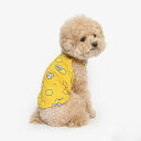 即納【TUSTUS】MESH STRAP TOP(CHEESE HUNTER) 犬服 ドッグウェア 犬の服 スリーブレス 韓国 犬用品 ドッググッズ 中型犬 中...