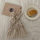 ※予約販売【Hi Yeboo】Venice Collection ops(Beige) 韓国 犬用品 ドッググッズ ワンピース ドッグウェア 犬服 犬の服 小型...