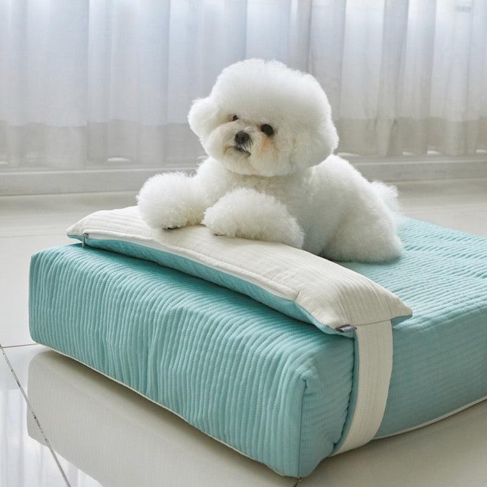 楽天URBAN DOG TOKYO 楽天市場店※予約販売【BARBICHON】Allergy care topper mat（Mint）S size【Pillow Set】 韓国 ブランド かわいい おしゃれ プレゼント 小型犬 マット くつ NEW 中型犬 クッション 犬