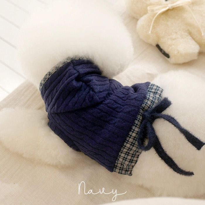 ͽnear by usCable Knit Crop TopNavy  ɥåå T ꡼֥쥹 ɥå...