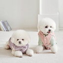 即納【W】マカロンマフラーダウンベスト(ラベンダー) 韓国 ブランド かわいい おしゃれ プレゼント 小型犬 NEW 秋 冬 軽量 犬