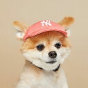 即納【MLB KOREA】MLB Basic Logo Cap（Coral） 韓国 ブランド かわいい おしゃれ プレゼント 小型犬 お揃い リンクコーデ NEW 犬