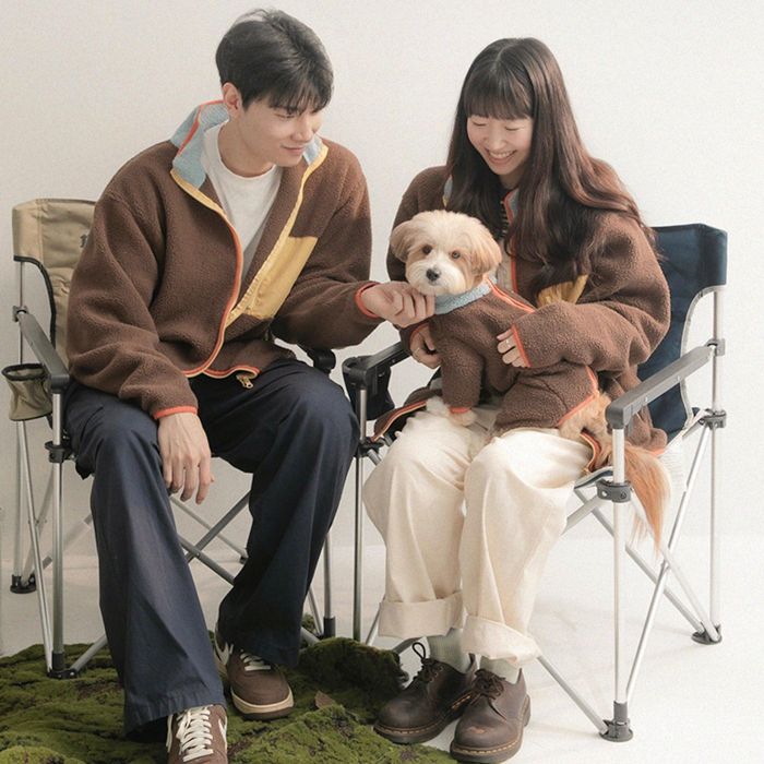 即納【BITE ME】Winter Palette Fleece for people（3colors） 韓国 犬用品 ドッググッズ ドッグウェア..