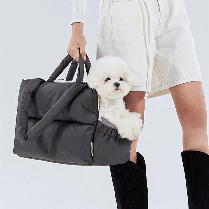 ¨Ǽa tous momentsMou Pet Bag - Dark GrayCushion + Shoulder Pad Set ...