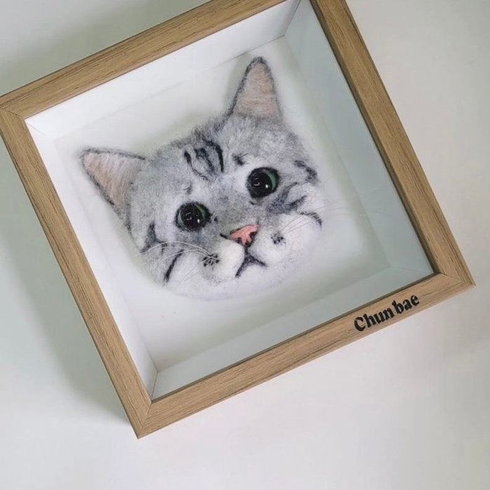 楽天URBAN DOG TOKYO 楽天市場店※予約販売【needle felt】Photo Flame（face）1匹（Cat）