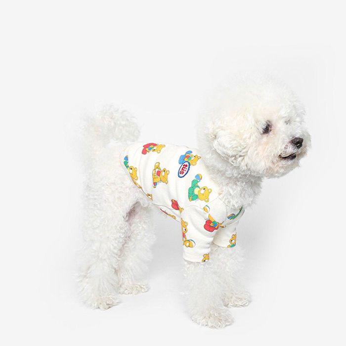 即納【TUSTUS】Hi Bear Tee 犬服 ドッグウェア 犬の服 小型犬 小型犬服 Tシャツ スリーブレス 春 夏 秋