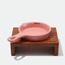 即納【BRIDGE.DOG】BRIDGE MINI PAN(CORAL PINK)艶あり 韓国 ブランド かわいい おしゃれ プレゼント 小型犬 マット フード...