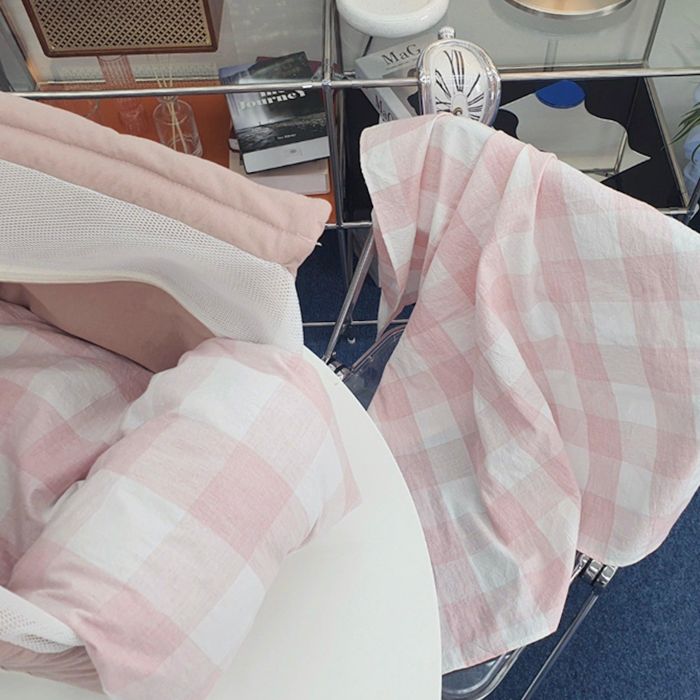 ※予約販売【DOUBLE COMMA】COMTWO BAG オプション（BABY PINK CUSHION / BLANKET） 韓国 ブランド かわいい おしゃれ プレゼント 小型犬 バッグ キャリーバッグ ブランケット NEW 春 夏 クッション