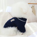 即納【DURANG RURANG】teddy bear fleece jacket（ネイビー） 韓国 ブランド かわいい おしゃれ プレゼント 小型犬 NEW 秋 冬