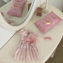 ※予約販売【Hi Yeboo】Venice Collection ops(Pink) 韓国 犬用品 ドッググッズ ワンピース ドッグウェア 犬服 犬の服 小型犬...