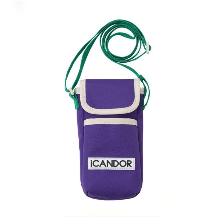 ※予約販売【iCANDOR】CASHEW NUT BAG（PURPLE） マナー用品 犬グッズ 犬用品 ドッググッズ ドッグ用品 散歩用品 散歩グッズ おしゃれ かわいい 韓国 マナー袋 ポーチ マナーポーチ 散歩 お出かけ 旅行 便利 グッズ 肩掛け 散歩バッグ 撥水