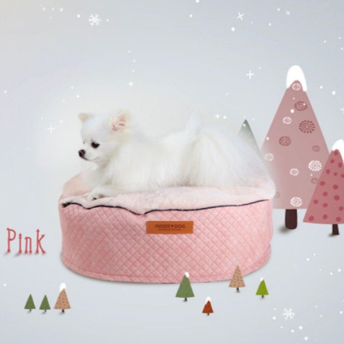 予約販売【INSIDE DOG & CAT】macaron Bean bag tube cover cushion peach pink 韓国 ブランド かわいい おしゃれ プレゼント 小型犬 バッグ 水着 浮き輪 チューブ NEW 冬 クッション 犬 猫