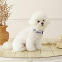※予約販売【maison de miu】 Heart Pearl Collar(Violet) 韓国 ブランド かわいい おしゃれ プレゼント 小型犬 首輪 タ...