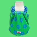 即納【TOOF】DAISY TANK TOP(GREEN) 犬服 ドッグウェア 犬の服 スリーブレス 犬用品 ドッググッズ 小型犬 小型犬服 韓国 夏