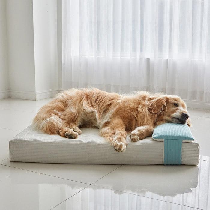 予約販売【BARBICHON】Allergy care topper mat Ivory L size Big Dog【Pillow Set Ivory/Mint 】 韓国 ブランド かわいい おしゃれ プレゼント 小型犬 マット くつ NEW 中型犬 クッション 大…