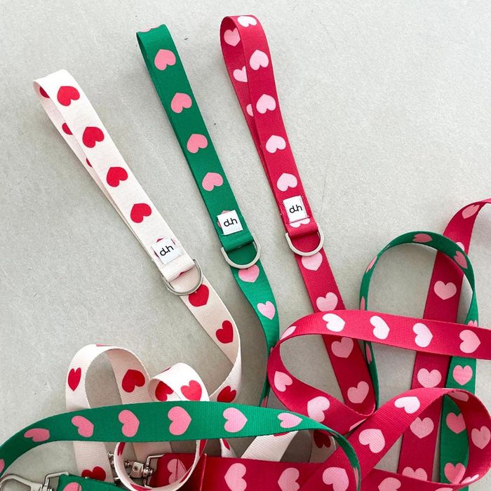 即納【OUNCE】heart bongbong leash（3color） 韓国 犬用品 ドッググッズ リード 散歩グッズ 散歩用品 ..