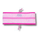 ※予約販売【TOOF】STRIPE ICY COOL SCARF(PINK) 犬用品 ドッググッズ 韓国 スカーフ レトロ ポップ クーリング 夏 夏服 通気性