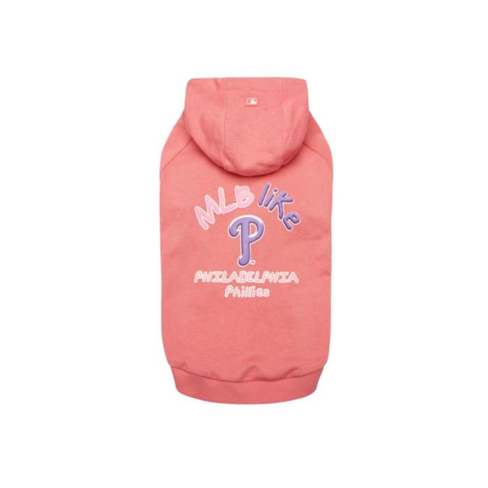 ※予約販売【MLB KOREA】MLB LIKE hoodie（Coral） 韓国 ブランド かわいい おしゃれ プレゼント 小型犬 お揃い リンクコーデ NEW 犬