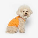 ※予約販売【TUSTUS】COOL STRAP TEE(ORANGE) 犬服 ドッグウェア 犬の服 スリーブレス 夏 夏服 通気性 軽量 軽い 犬用品 ドッググッズ