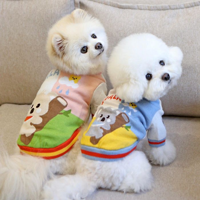 即納【ITS DOG】Koala knit cardigan 犬服 ドッグウェア 犬の服 小型犬 小型犬服 犬用品 ドッググッズ ..