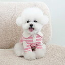 ※予約販売【near by us】stripe collar top（cherry blossom） 韓国 ブランド かわいい おしゃれ プレゼント 小型犬 リンクコーデ NEW 春 夏 秋 犬