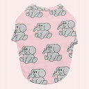 即納【andblank】Jelly Elephant T-shirt 犬服 ドッグウェア 犬の服 Tシャツ スリーブレス 大型犬 大型犬服 犬用品 ドッググッズ 韓国