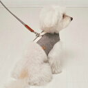 ※予約販売【small stuff】CLASSIC LEASH（GRAY） 韓国 ブランド かわいい おしゃれ プレゼント 小型犬 バッグ 首輪 ハーネス リード 散歩グッズ NEW お出かけ 丈夫 犬