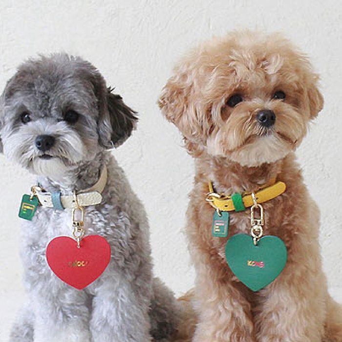 ͽmaison de miuBIg Heart Leather Name Tag ڹ ֥ 襤  ץ쥼...