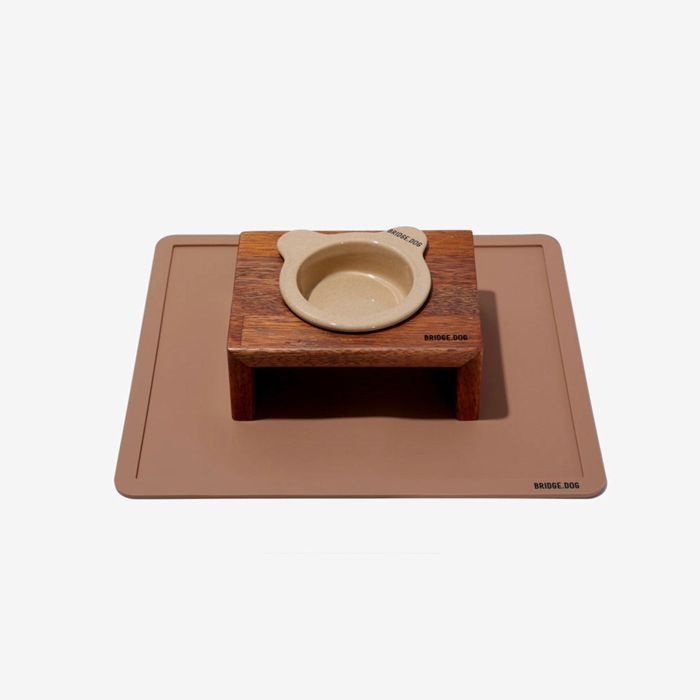 即納【BRIDGE.DOG】 BRIDGE MAT（BROWN） 韓国 犬用品 ドッググッズ マット 犬マット ペット用マット ペットマット 犬用マット 食器 犬お皿
