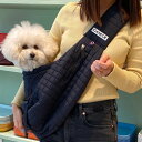 即納【iCANDOR】Dumpling Bag（Midnight Navy） 韓国 ブランド かわいい おしゃれ プレゼント 小型犬 バッグ スリング スリングバッグ 首輪 ハーネス ネームタグ NEW 中型犬 お出かけ 軽量