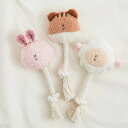 即納【BITE ME】BonBon Green Furry Friends Rope Tug Toy 韓国 犬用品 ドッググッズ おもちゃ 犬のおもちゃ 犬おもちゃ ストレス解消 知育 知育玩具 エコフレンドリー