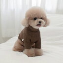 ※予約販売【near by us】basic turtleneck tops（Brown） 韓国 ブランド かわいい おしゃれ プレゼント 小型犬 NEW 春 夏 秋 冬