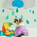 ※予約販売【BITE ME】New easy-peasy raincoat (Rabbit) 韓国 ブランド かわいい おしゃれ プレゼント 小型犬 首輪 ハーネス レインコート 散歩グッズ ポンチョ NEW お出かけ 便利 雨 ペット用品(4)