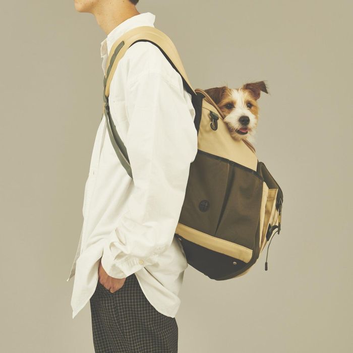 楽天URBAN DOG TOKYO 楽天市場店※予約販売【master-piece】キャリーバッグ No.310000（BEIGE） 韓国 ブランド かわいい おしゃれ プレゼント 小型犬 バッグ リュック キャリーバッグ リード フードボウル 散歩グッズ トイレ マナーベルト ウォーターボトル NEW