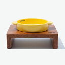即納【BRIDGE.DOG】BRIDGE MINI POT(YELLOW) 韓国 犬用品 ドッググッズ フードウェア 犬お皿 フードボウル 餌皿 水飲み 給水器 犬(4)