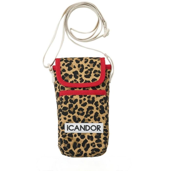 ※予約販売【iCANDOR】CASHEW NUT BAG（LEOPARD） マナー用品 犬グッズ 犬用品 ドッググッズ ドッグ用品 散歩用品 散歩グッズ おしゃれ かわいい 韓国 ポーチ マナーポーチ 散歩 お出かけ 旅行 便利 グッズ 肩掛け 散歩バッグ レオパード ヒョウ柄