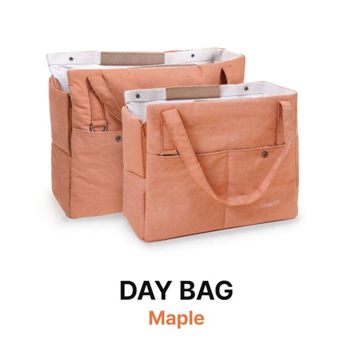 ※予約販売【HOWLPOT】Daybag（Maple） 犬用品 ドッググッズ 韓国 キャリー スリング 犬用バッグ ドッグバッグ 犬のバッグ キャリーバッグ スリングバッグ