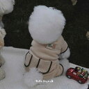 即納【BeBe Breath】classic all in one(Beige) 犬服 ドッグウェア 犬の服 小型犬 小型犬服 韓国 犬用品 ドッググッズ 冬服 防寒(4)