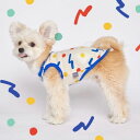 即納【MY FLUFFY】Crayon TOPS（ブルー） 韓国 ブランド かわいい おしゃれ プレゼント 小型犬 NEW 春 夏 秋 冬 軽量 犬