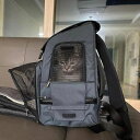 ※予約販売【INSIDE DOG & CAT】Inside L Backpack1（グレー/ブラック） 韓国 ブランド かわいい おしゃれ プレゼント 小型犬 バッグ スリング リュック キャリーバッグ マット トイレ NEW 夏 冬 お出かけ