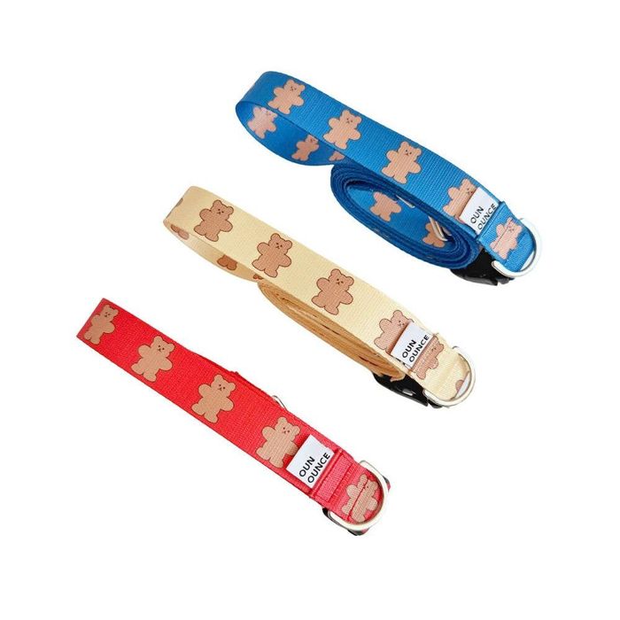 ※予約販売【OUNCE】jelly bear leash（3color） リード 散歩用品 散歩グッズ 犬用品 ドッググッズ 韓国..