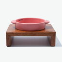 ※予約販売【BRIDGE.DOG】BRIDGE MINI POT(CORAL PINK) 韓国 ブランド かわいい おしゃれ プレゼント 小型犬 マット フード...