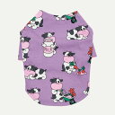 ※予約販売【andblank】milk cow T-shirt（Violet） 韓国 ブランド かわいい おしゃれ プレゼント 小型犬 キャラクター NEW 中型犬 春 夏 秋 お出かけ 大型犬 犬