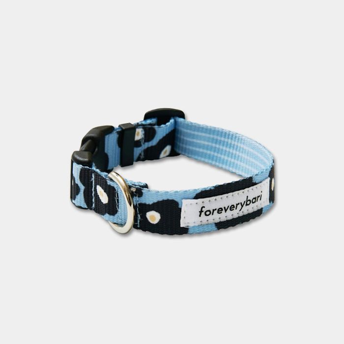 即納【foreverybari】PENSEE Pet Collar（Blue） 韓国 犬用品 ドッググッズ 首輪 犬の首輪 ドッグカラー 犬首輪小型犬 犬首輪 犬用首輪 丈夫